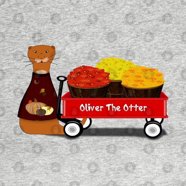 Oliver The Otter Gets Ready For Autumn by ButterflyInTheAttic